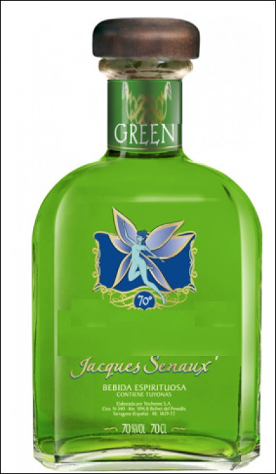 Quelle est cette liqueur verte appelée "fée verte", titrant entre 40°et 90° d'alcool ?