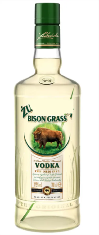 Quelle est cette vodka polonaise parfumée à l'herbe de bison, titrant 40° d'alcool ?