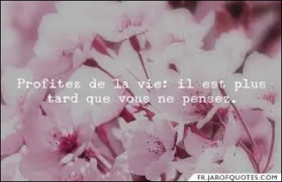 Comment vois-tu la vie plus tard ?