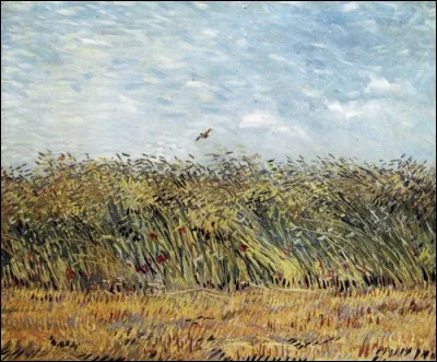 Où habitait Van Gogh lorsqu'il a peint "Champ de blé à l'alouette" ?