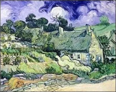 Où habitait Van Gogh lorsqu'il a peint "Chaumes de Cordeville" ?