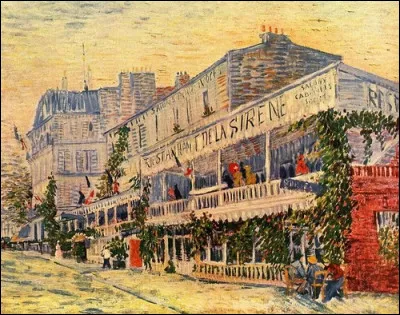 Où habitait Van Gogh, lorsqu'il a peint "Le Restaurant de La Sirène" ?