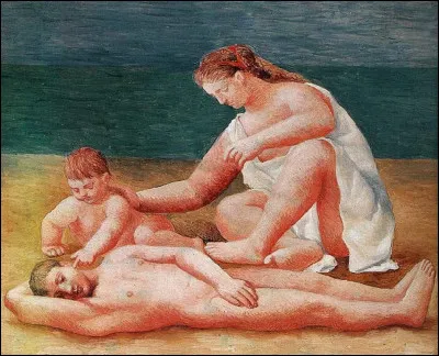 Qui est l'auteur de ce tableau ''Famille au bord de la mer'' ?