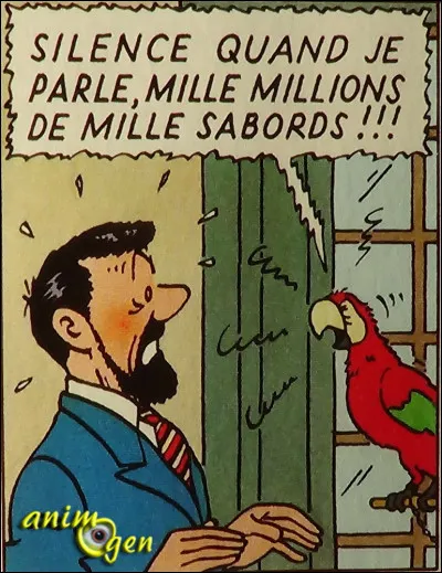 Un petit cadeau final : à quel auteur de BD appartient ce perroquet ?