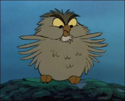 Comment s'appelle le hibou dans "Merlin l'enchanteur" ?