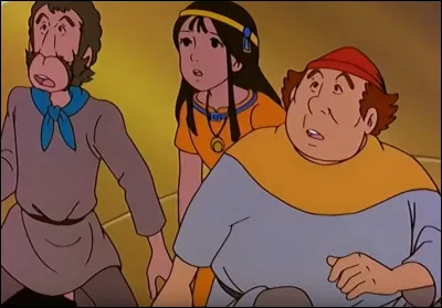 Quel animal est représenté sur le levier du condor qui permet de diriger le condor découvert par Pedro et Sancho ?