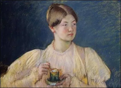 Quelle femme peintre est l'auteure de ce tableau intitulé ''La Tasse de chocolat'' ?