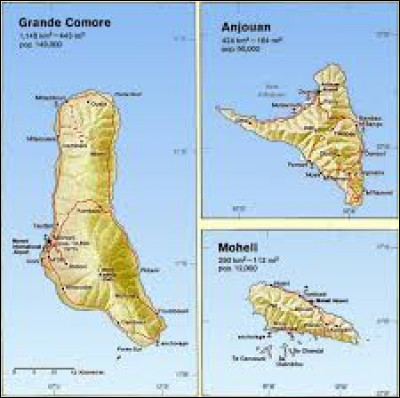 Quelle ville ne fait pas partie des Comores ?