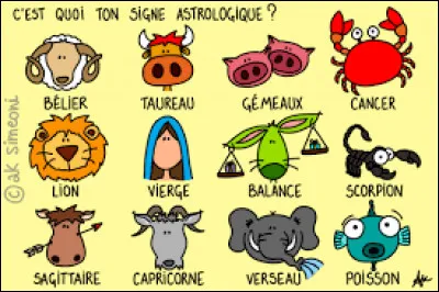 Quel est ton signe astrologique ?