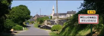 Commune de l'arrondissement de Guingamp, Mellionnec se situe dans le département ...