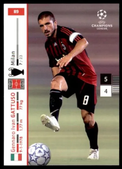 Rivaldo (Brésil) et Gennaro Gattuso (Italie) ont été coéquipiers au Milan AC