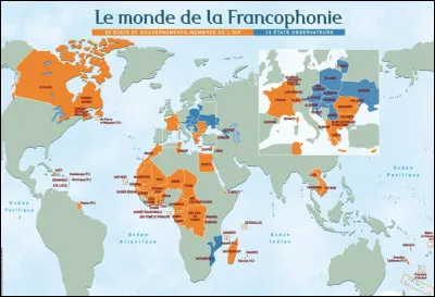 Quel continent recense le plus de pays francophones ?