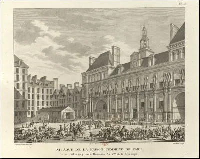 À quelle époque l'hôtel de ville de Paris brûle-t-il ?