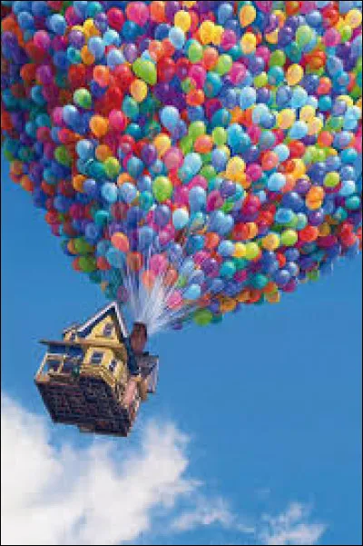 Qui attache des milliers de ballons à sa maison pour s'envoler vers l'Amérique du Sud ?