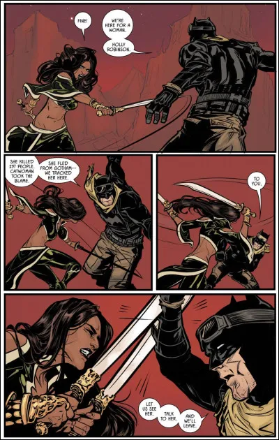 Première apparition : 1971
Alias : Miranda Tate
Au commencement : Mère de l'enfant de Batman : Damian.
À propos : Avec sa sœur, elles tuent leur propre père. 
Qui est ce méchant ?