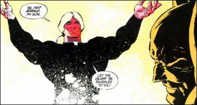 Première apparition : 1988
Alias : Joseph Blackfire
Au commencement : Fanatique religieux qui recrute ses hommes de main parmi les sans-abris.
À propos : Il a découvert le secret de la jeunesse éternelle en se baignant dans du sang humain.
Qui est ce méchant ?