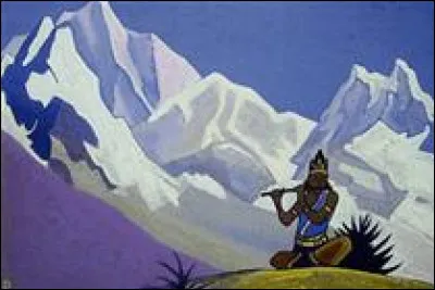 Qui a peint "Krishna. Flûte enchantée" ?