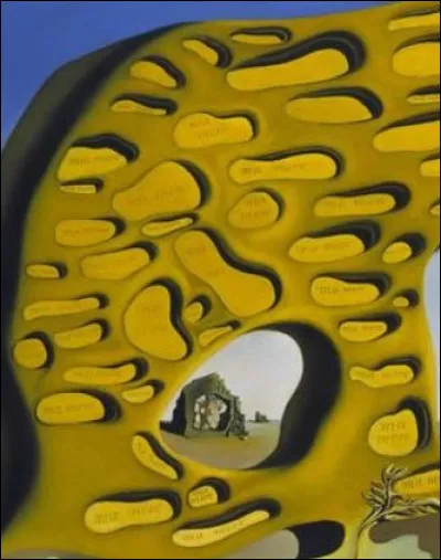 Qu'a-t-il inscrit dans ces cavités (détail de la toile précédente) ?