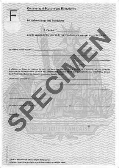 La copie conforme de la licence communautaire ou intérieure devra se trouver dans le véhicule, l'original dans l'entreprise :
