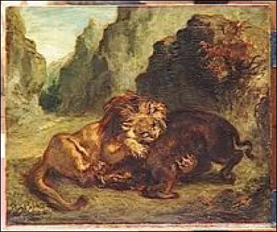 Qui a peint "Lion et sanglier" ?