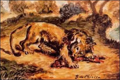 Qui a peint "Lion dévorant un morceau de viande" ?