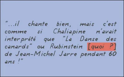 De qui parle-t-il, ci-dessus ? Et à quel "oeuvre" de Jarre fait-il allusion ?
