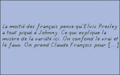 A qui donc est comparé C.F. ? De même, "Da do run run" serait un titre original de [qui ?] repris par The Crystals en 1963 !