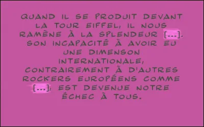 Toujours sur Johnny... Complétez les crochets !