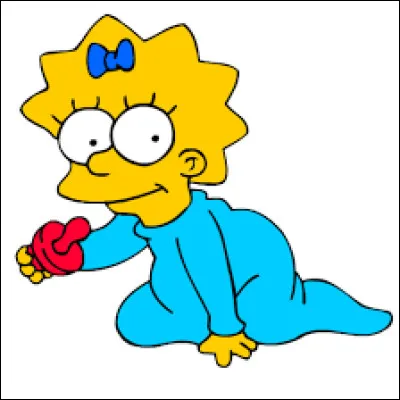 Son premier mot est "Papa", elle est la plus petite fille de la famille Simpson.