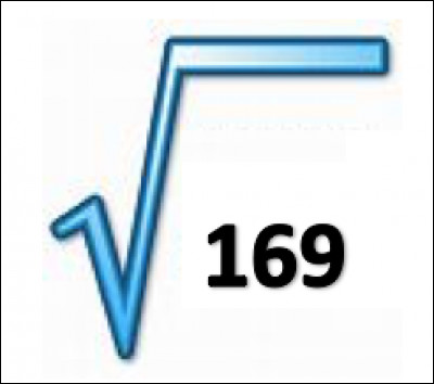Quelle est la racine carrée du nombre 169 ?