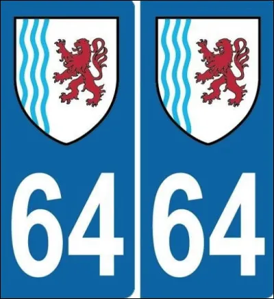 À quel département le numéro 64 correspond-il ?