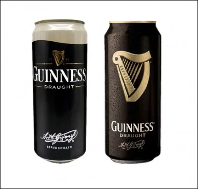 Quelle est la particularité de la canette de Guinness, bière irlandaise ?