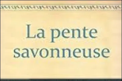 "Fais attention Gérard! Tu es sur une pente savonneuse..." Cette déclaration est tirée d'un célèbre sketch d'un non moins fameux comique français. Lequel est-ce ?