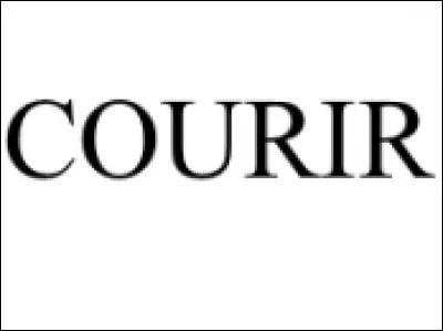 Comment s'écrit le verbe courir ? To...