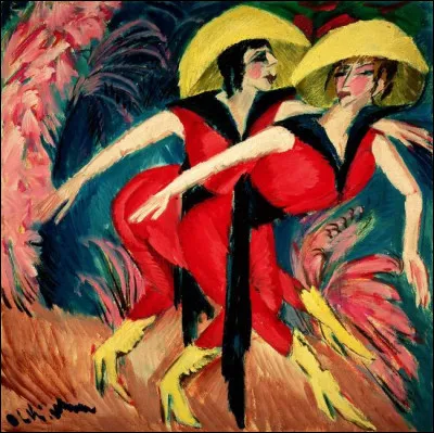 Qui est le peintre de "Danseuses en rouge" ?