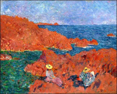 Qui a peint "Les Rochers rouges" ?