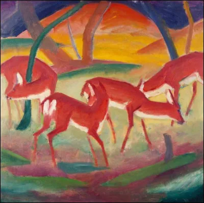 À qui appartient le tableau "Les Cerfs rouges" ?