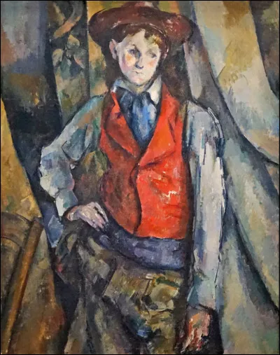 Qui a représenté "Le Garçon au gilet rouge" ?