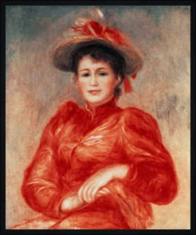 Qui a peint "Femme au corsage rouge" ?