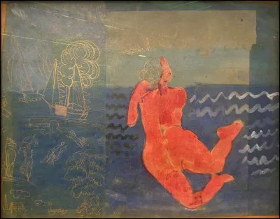 Qui a représenté "La Nageuse rouge" ?