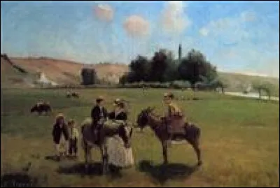 Qui a peint "Balade à dos d'âne à La Roche-Guyon" ?