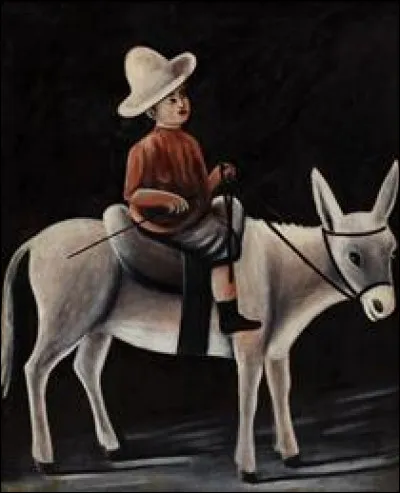 Qui a peint "Un garçon sur un âne" ?