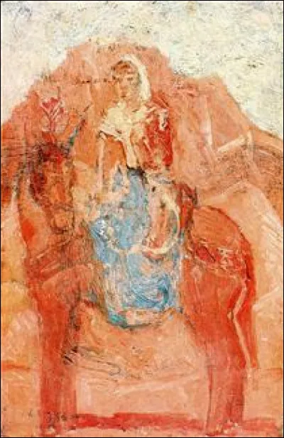 Qui a peint "Femme sur un âne" ?