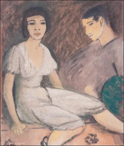 Qui a représenté "Le couple avec ventilateur vert" ?