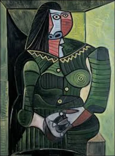 Qui est l'auteur de cette "Femme en vert" ?