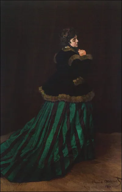 À qui appartient la toile "Femme en robe verte" ?