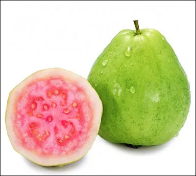 Quel est ce fruit tropical globuleux à la peau vert clair et à la chair blanche, jaune ou rosé ?