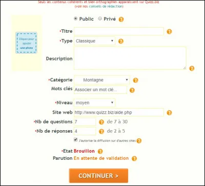 Laquelle de ces catégories de quiz n'existe pas ?