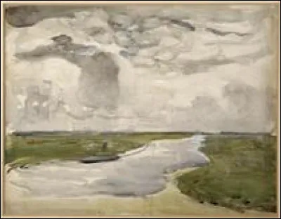 Qui a peint "Paysage sinueux avec rivière" ?