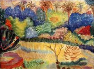 Qui a peint "Paysage tahitien" ?